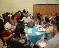  Seminário dos Diretores com Foco na Aprendizagem, que reúne em Foz do Iguaçu, no Oeste do Estado, 2 mil profissionais da educação de toda a rede estadual, com foco no planejamento pedagógico para o primeiro semestre letivo. 