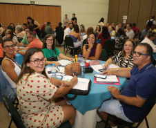  Seminário dos Diretores com Foco na Aprendizagem, que reúne em Foz do Iguaçu, no Oeste do Estado, 2 mil profissionais da educação de toda a rede estadual, com foco no planejamento pedagógico para o primeiro semestre letivo. 