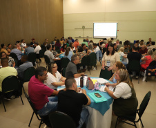  Seminário dos Diretores com Foco na Aprendizagem, que reúne em Foz do Iguaçu, no Oeste do Estado, 2 mil profissionais da educação de toda a rede estadual, com foco no planejamento pedagógico para o primeiro semestre letivo. 