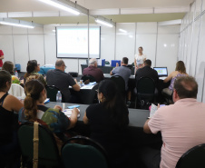  Seminário dos Diretores com Foco na Aprendizagem, que reúne em Foz do Iguaçu, no Oeste do Estado, 2 mil profissionais da educação de toda a rede estadual, com foco no planejamento pedagógico para o primeiro semestre letivo. 