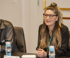 Curitiba, 22 de fevereiro de 2024 - Reunião do Grupo de Trabalho Turismo Religioso na Sala dos Governadores, Palácio Iguaçu.