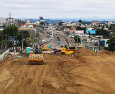 Novo viaduto de São José dos Pinhais atinge marca de 72,7% de execução