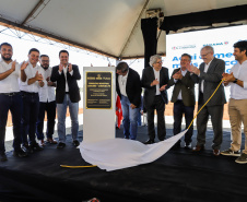 O governador Carlos Massa Ratinho Junior participou nesta quinta-feira (14) do lançamento da pedra fundamental do novo empreendimento do grupo J.Macêdo em Londrina, no Norte do Estado. 