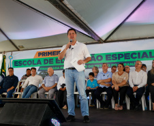 O governador Carlos Massa Ratinho Junior inaugura nesta quinta-feira (25) a Escola de Educação Especial de Nova Laranjeiras, na região Centro-Sul do Paraná. 