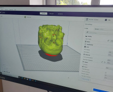 POLÍCIA CIENTÍFICA CRÂNIO 3D