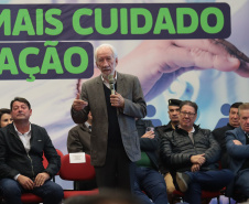 O governador em exercício Darci Piana participa neste sábado (29) do anúncio de novos investimentos do Governo do Estado em Quedas do Iguaçu.