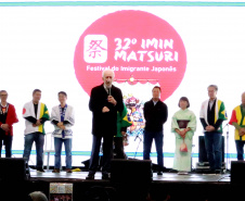 Curitiba, 30 de junho de 2024 - O governador em exercício, Darci Piana, participa do 32º IMIN Matsuri – Festival do Imigrante Japonês, no Centro de Eventos Positivo - Parque Barigui.