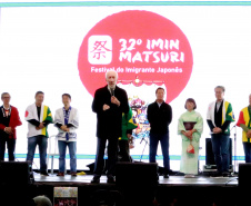 Curitiba, 30 de junho de 2024 - O governador em exercício, Darci Piana, participa do 32º IMIN Matsuri – Festival do Imigrante Japonês, no Centro de Eventos Positivo - Parque Barigui.