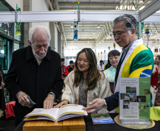Curitiba, 30 de junho de 2024 - O governador em exercício, Darci Piana, participa do 32º IMIN Matsuri – Festival do Imigrante Japonês, no Centro de Eventos Positivo - Parque Barigui.