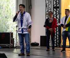Curitiba, 30 de junho de 2024 - O governador em exercício, Darci Piana, participa do 32º IMIN Matsuri – Festival do Imigrante Japonês, no Centro de Eventos Positivo - Parque Barigui.