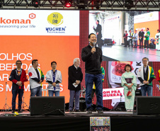Curitiba, 30 de junho de 2024 - O governador em exercício, Darci Piana, participa do 32º IMIN Matsuri – Festival do Imigrante Japonês, no Centro de Eventos Positivo - Parque Barigui.