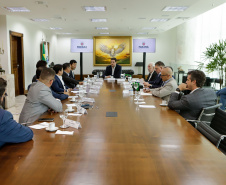  Governador Carlos Massa Ratinho Junior recebe diretores da Liquipar e da Toyota Tsusho do Brasil