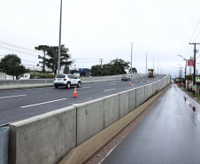 Novo viaduto de São José dos Pinhais tem pista superior liberada para o tráfego