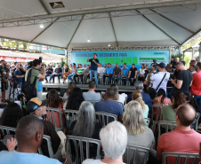 O governador Carlos Massa Ratinho Junior anunciou neste sábado (22), no balneário de Praia de Leste, o projeto de modernização da orla de Pontal do Paraná e um pacote de investimentos para a cidade que ultrapassará R$ 96 milhões