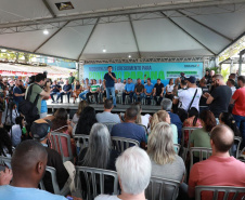 O governador Carlos Massa Ratinho Junior anunciou neste sábado (22), no balneário de Praia de Leste, o projeto de modernização da orla de Pontal do Paraná e um pacote de investimentos para a cidade que ultrapassará R$ 96 milhões