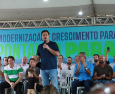 O governador Carlos Massa Ratinho Junior anunciou neste sábado (22), no balneário de Praia de Leste, o projeto de modernização da orla de Pontal do Paraná e um pacote de investimentos para a cidade que ultrapassará R$ 96 milhões