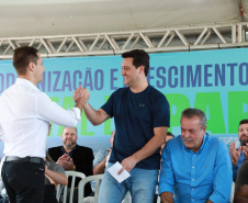 O governador Carlos Massa Ratinho Junior anunciou neste sábado (22), no balneário de Praia de Leste, o projeto de modernização da orla de Pontal do Paraná e um pacote de investimentos para a cidade que ultrapassará R$ 96 milhões