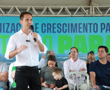 O governador Carlos Massa Ratinho Junior anunciou neste sábado (22), no balneário de Praia de Leste, o projeto de modernização da orla de Pontal do Paraná e um pacote de investimentos para a cidade que ultrapassará R$ 96 milhões
