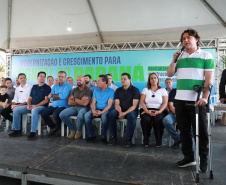 O governador Carlos Massa Ratinho Junior anunciou neste sábado (22), no balneário de Praia de Leste, o projeto de modernização da orla de Pontal do Paraná e um pacote de investimentos para a cidade que ultrapassará R$ 96 milhões