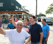O governador Carlos Massa Ratinho Junior anunciou neste sábado (22), no balneário de Praia de Leste, o projeto de modernização da orla de Pontal do Paraná e um pacote de investimentos para a cidade que ultrapassará R$ 96 milhões