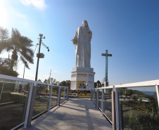 Escadaria Morro do Cristo Uniao da Vitória Foto Gilson Abreu