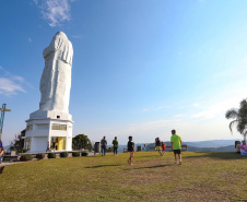 Escadaria Morro do Cristo Uniao da Vitória Foto Gilson Abreu