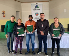 COHAPAR - Entrega de títulos de regularização fundiária em Japira