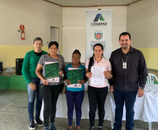 COHAPAR - Entrega de títulos de regularização fundiária em Japira