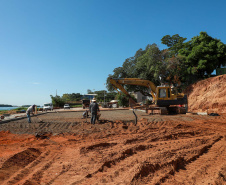 OBRAS NO NOROESTE – O Governo do Estado tem investido na melhoria de infraestrutura dos municípios da região Noroeste com o objetivo de potencializar o turismo às margens do Rio Paraná. 