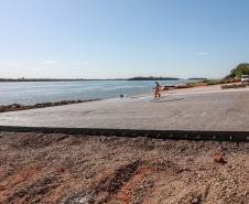 OBRAS NO NOROESTE – O Governo do Estado tem investido na melhoria de infraestrutura dos municípios da região Noroeste com o objetivo de potencializar o turismo às margens do Rio Paraná. 
