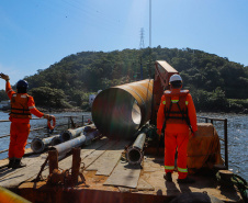 Com início do trecho estaiado, Ponte de Guaratuba chega a 11% de conclusão