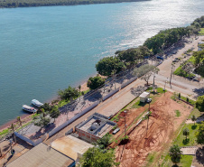 OBRAS NO NOROESTE – O Governo do Estado tem investido na melhoria de infraestrutura dos municípios da região Noroeste com o objetivo de potencializar o turismo às margens do Rio Paraná. 