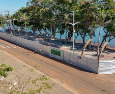 OBRAS NO NOROESTE – O Governo do Estado tem investido na melhoria de infraestrutura dos municípios da região Noroeste com o objetivo de potencializar o turismo às margens do Rio Paraná. 