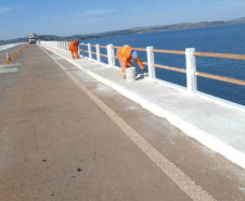 PR-218 e SP-249 Ponte da Represa de Chavantes reforma 