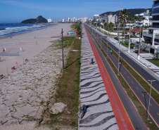 Novo boletim da orla: revitalização de Matinhos atinge 94,33% em junho