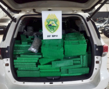PMPR apreende 1,2 tonelada de maconha no noroeste do Estado
