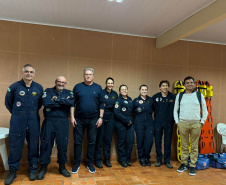 Sesa realiza curso de operador de suporte médico para atendimentos com helicópteros no Paraná