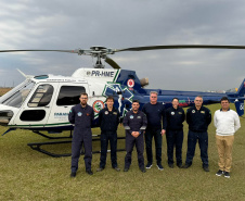 Sesa realiza curso de operador de suporte médico para atendimentos com helicópteros no Paraná