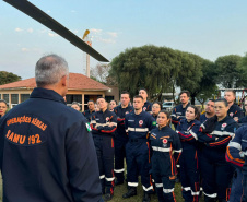 Sesa realiza curso de operador de suporte médico para atendimentos com helicópteros no Paraná
