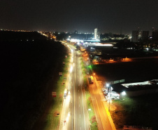 Últimos dias: nova iluminação da BR-277 em Foz do Iguaçu, Santa Terezinha de Itaipu e São Miguel do Iguaçu será entregue em setembro