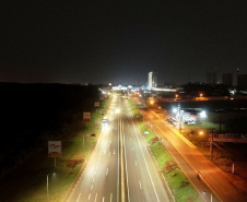 Últimos dias: nova iluminação da BR-277 em Foz do Iguaçu, Santa Terezinha de Itaipu e São Miguel do Iguaçu será entregue em setembro