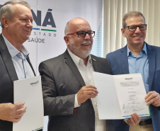  Com parceria entre Sesa, Setti e Unicentro, Hospital Regional Centro-Oeste formaliza implantação de hospital-escola