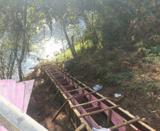 Ponte entre Boa Vista da Aparecida e Três Barras do Paraná recebe melhorias 