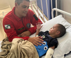 Forças de segurança encontram menino de 2 anos que estava desaparecido em Cambira