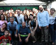 O governador Carlos Massa Ratinho Junior inaugurou nesta terça-feira (20) o novo Terminal Metropolitano de São José dos Pinhais