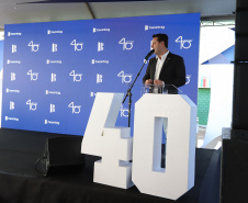 O governador Carlos Massa Ratinho Junior participa nesta sexta-feira (27) de evento de comemoração de 40 anos da Beontag, em Campo Mourão.