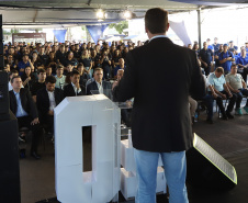 O governador Carlos Massa Ratinho Junior participa nesta sexta-feira (27) de evento de comemoração de 40 anos da Beontag, em Campo Mourão.