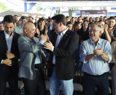 O governador Carlos Massa Ratinho Junior participa nesta sexta-feira (27) de evento de comemoração de 40 anos da Beontag, em Campo Mourão.