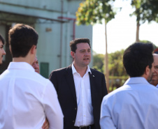 O governador Carlos Massa Ratinho Junior participa nesta sexta-feira (27) de evento de comemoração de 40 anos da Beontag, em Campo Mourão.