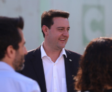 O governador Carlos Massa Ratinho Junior participa nesta sexta-feira (27) de evento de comemoração de 40 anos da Beontag, em Campo Mourão.